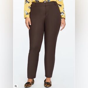 Eloquii Brown Women's Trousers